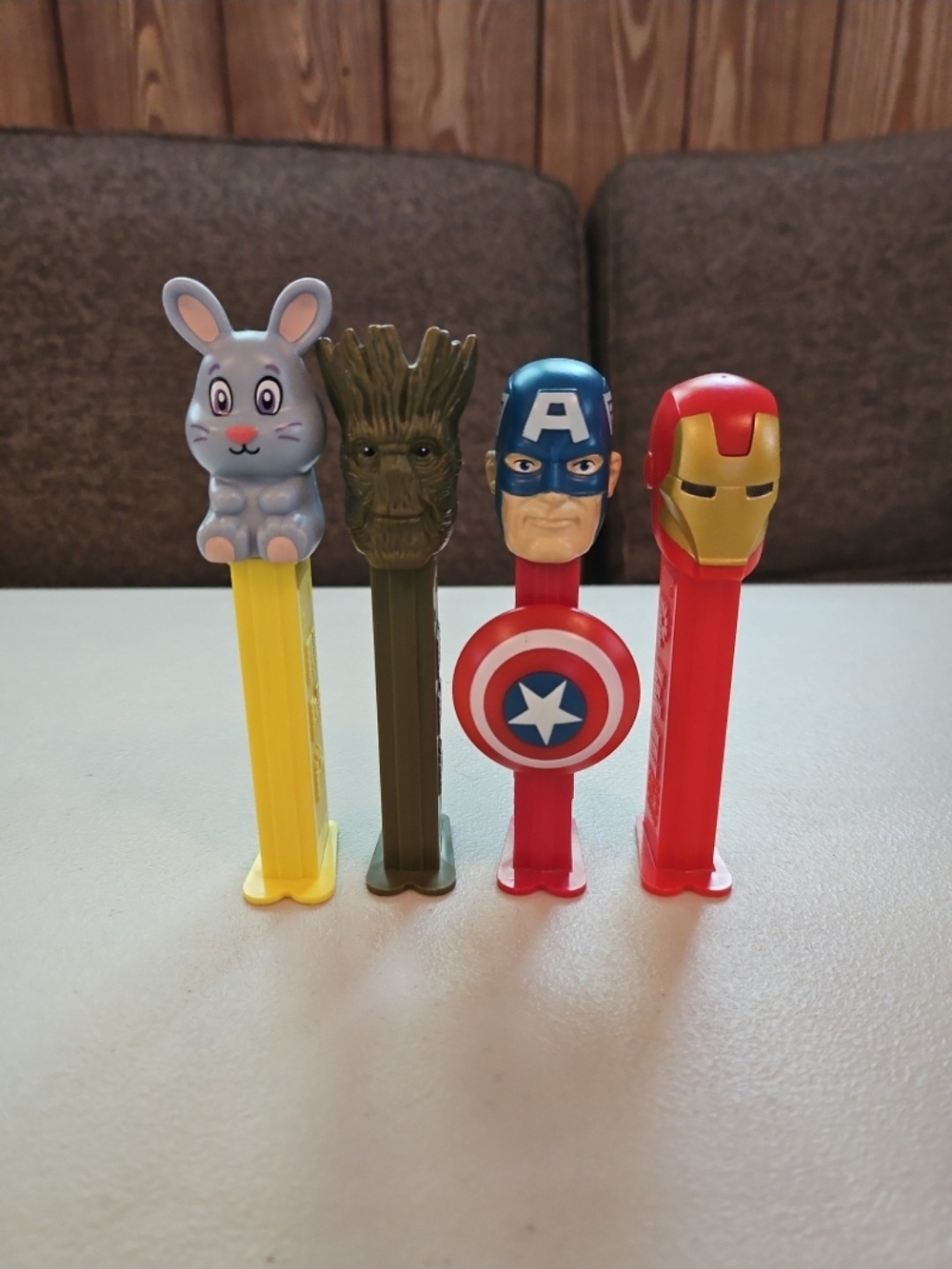 Marvel 2016 Superhero Pez Dispensers Groot Captain America Iron Man